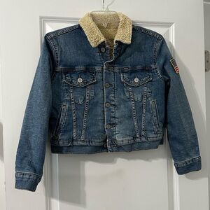 Polo Ralph Lauren Kids Denim Jacket with Sherpa Lining